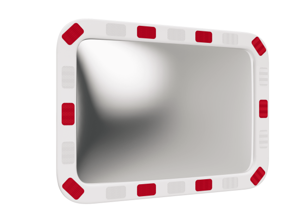Зеркало со светоотражающей окантовкой прямоугольное